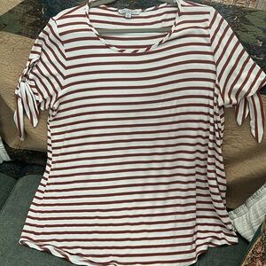 Green Envelope striped top